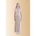 Nadine - Floral Embroidered 100% Tulle Gown