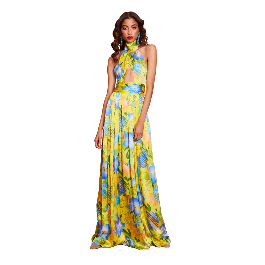 Carmi - Floral Patterned Print 100% Silk