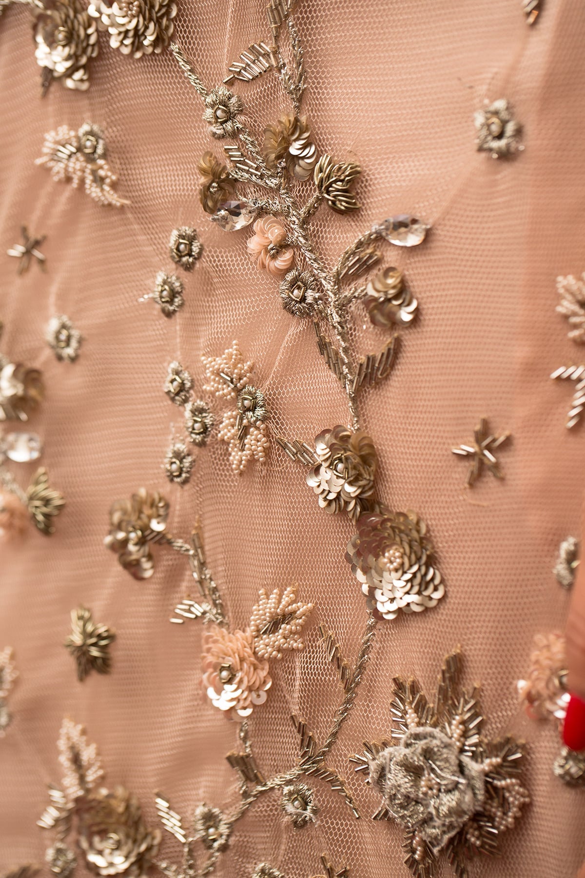Marie - Three Dimensional Motifs Tulle Dress