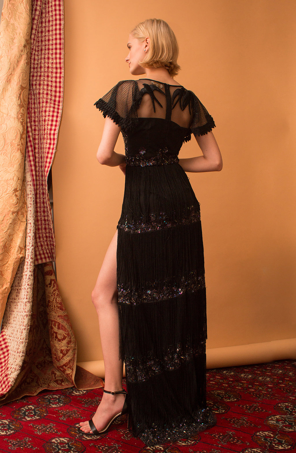 Clara - Hand Tonal Embellished Tulle Gown