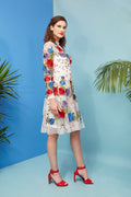 Alma - Floral Hand Embroidered Dress