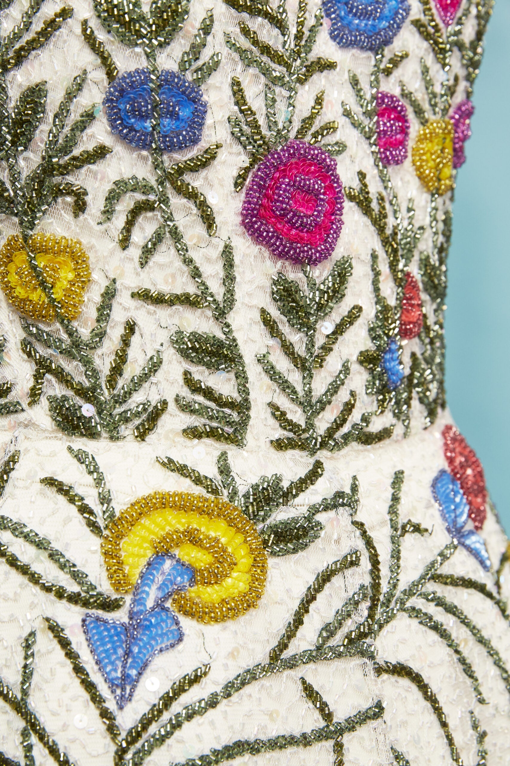 Alicia - Floral Embroidered Viscose Lined Gown