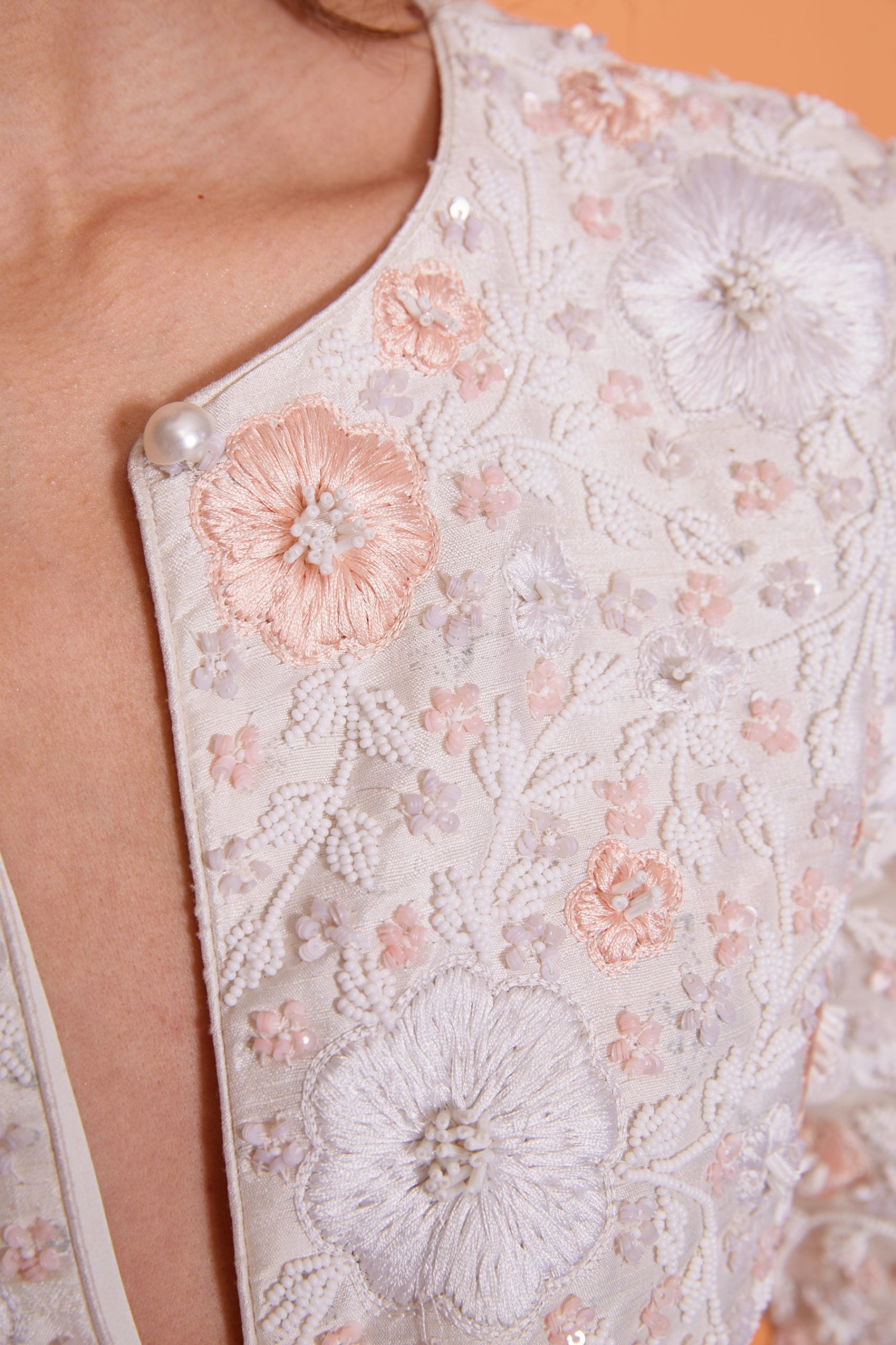 Fatima - 100% Silk Hand Embroidered Jacket