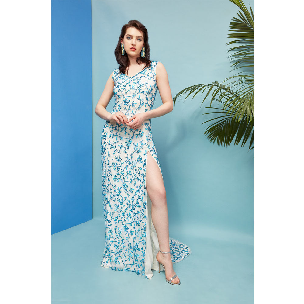 Melissa - Hand Embellished Viscose Lined Gown