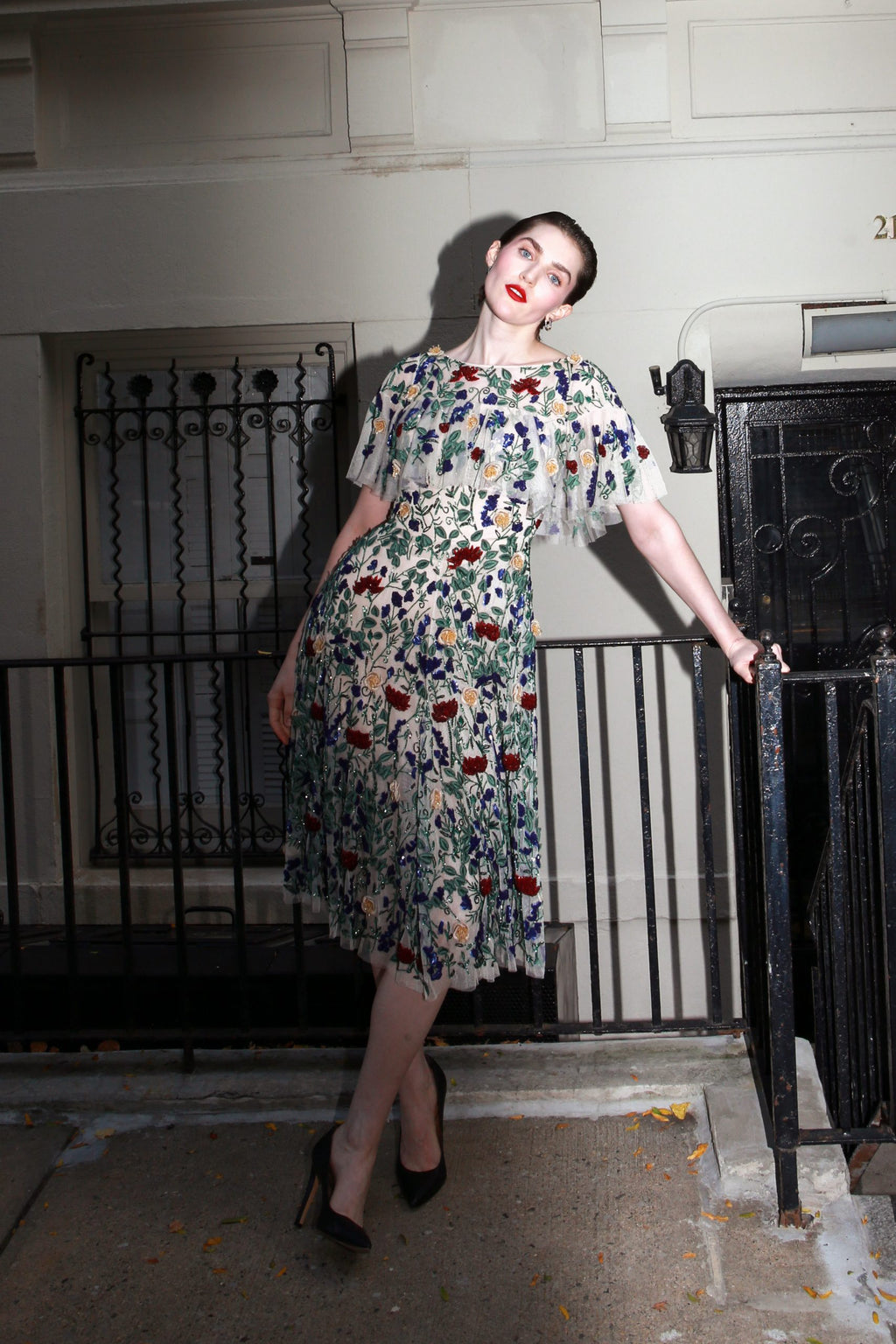 Ines - Hand Executed Embellishments Tulle Dress